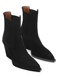 Dallas 100MM Suede Ankle Boots