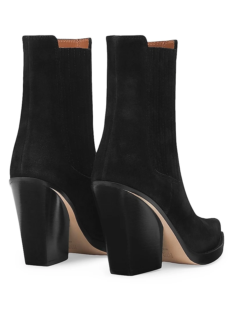Dallas 100MM Suede Ankle Boots