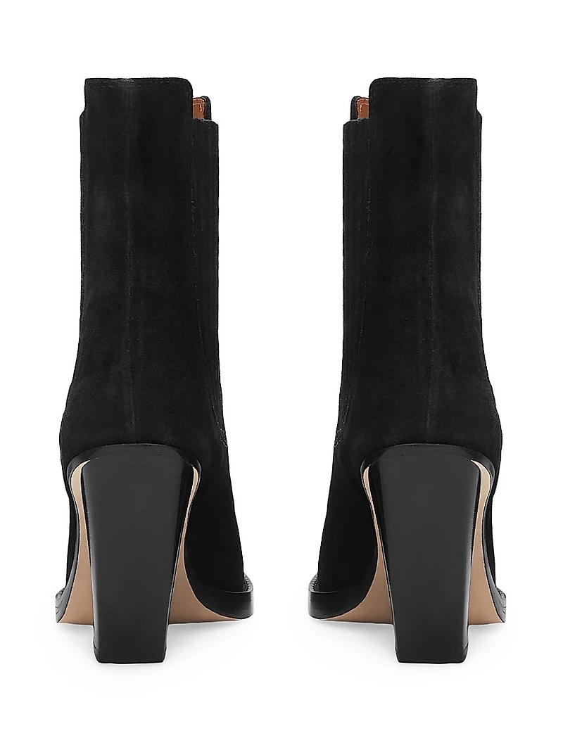 Dallas 100MM Suede Ankle Boots