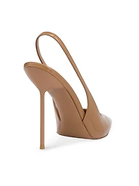 Lidia 105MM Patent Leather Slingback Pumps