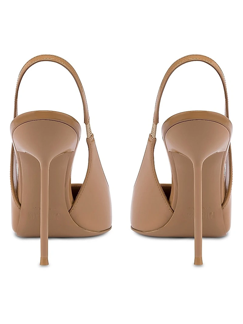 Lidia 105MM Patent Leather Slingback Pumps