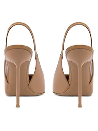 Lidia 105MM Patent Leather Slingback Pumps