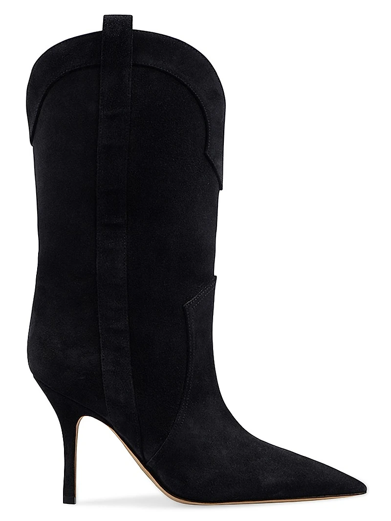 Paloma 95MM Suede Mid-Calf Boots