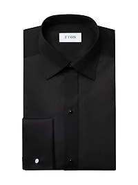 Slim-Fit Plissé Bib Tuxedo Shirt