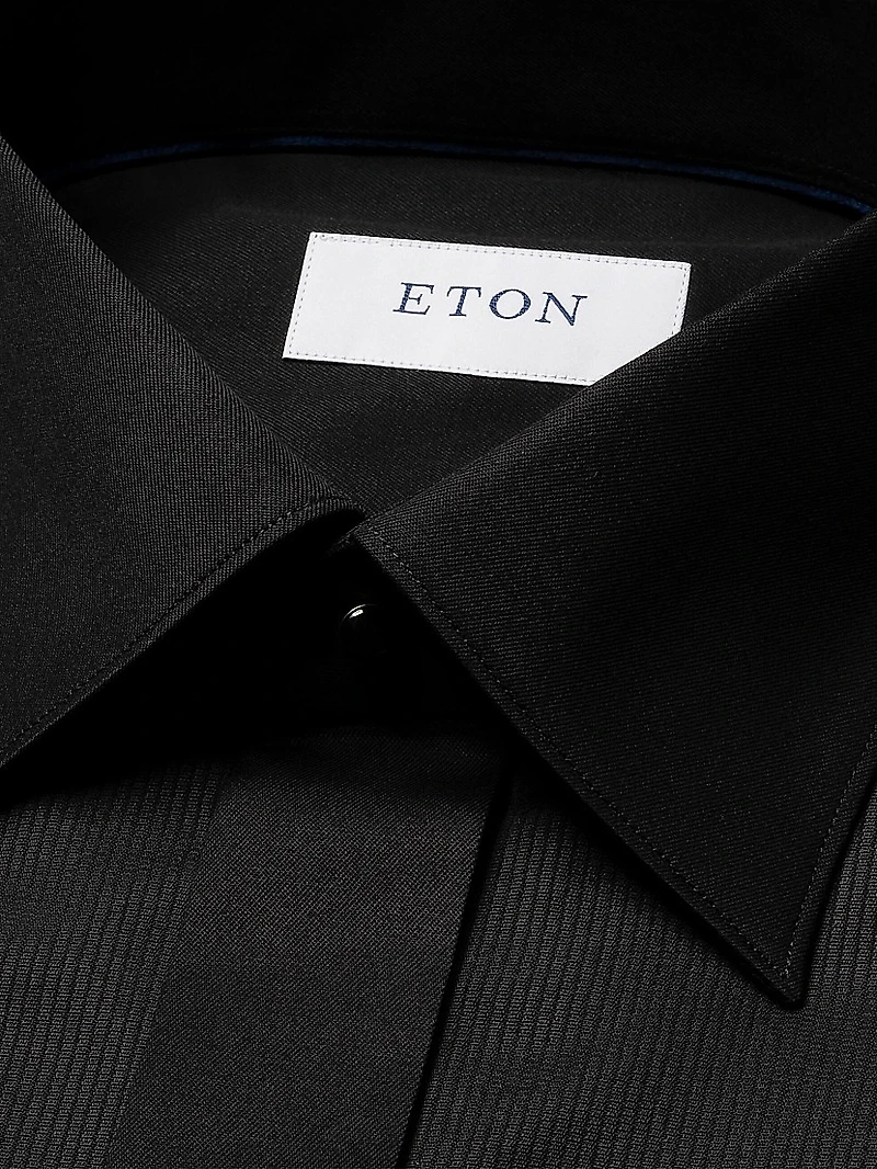 Slim-Fit Plissé Bib Tuxedo Shirt