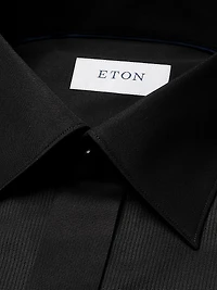 Slim-Fit Plissé Bib Tuxedo Shirt