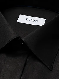 Contemporary-Fit Twill Fly Front Formal Shirt