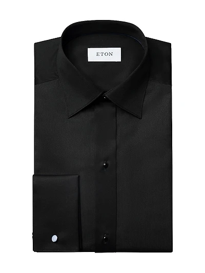 Contemporary-Fit Plissé Bib Formal Shirt