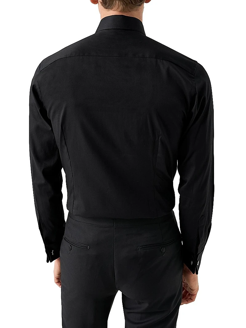 Contemporary-Fit Plissé Bib Formal Shirt