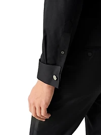 Contemporary-Fit Plissé Bib Formal Shirt
