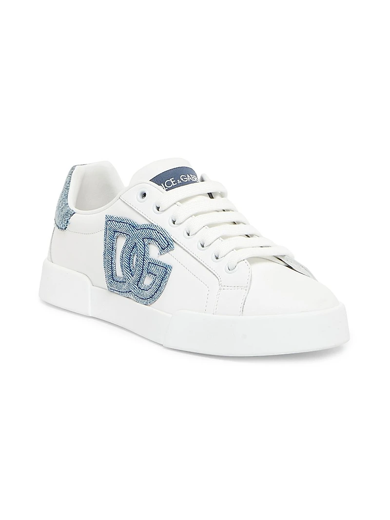 Cotton-Blend Low-Top Sneakers
