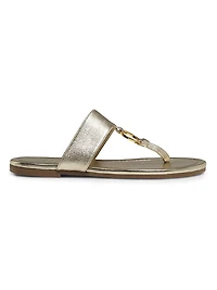 Olivia Metallic Leather Sandals