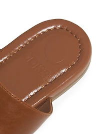 Olivia Leather Flat Sandals