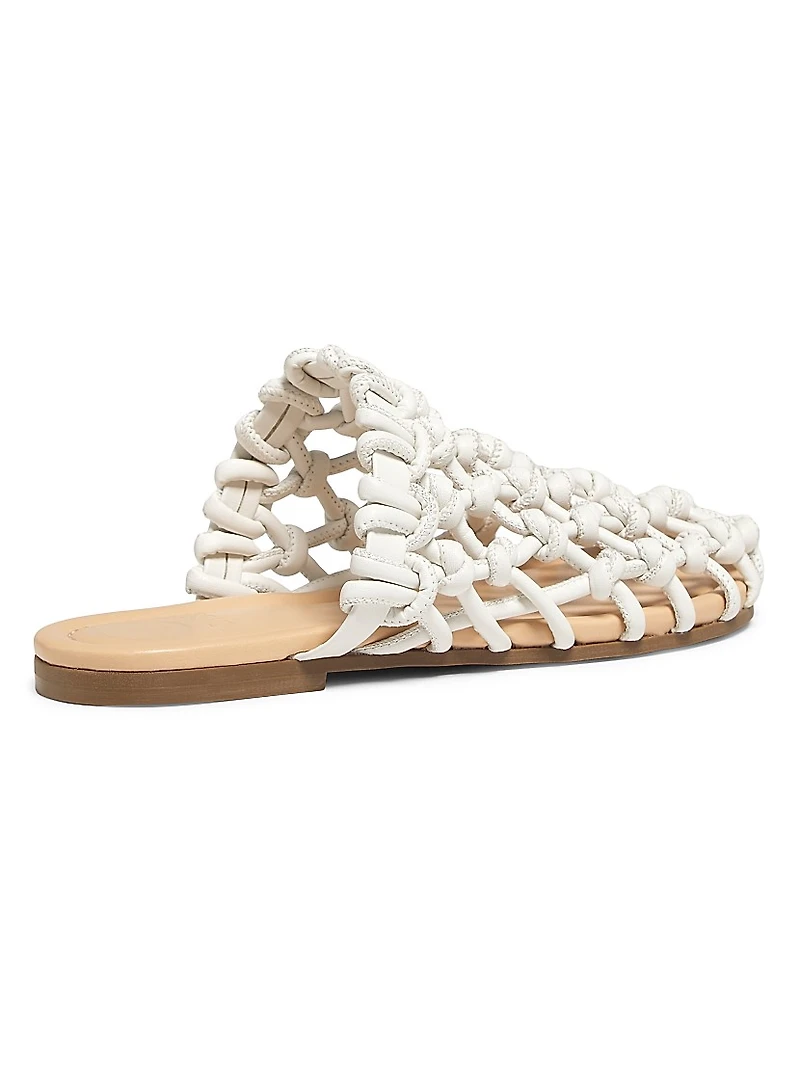 Nour Woven Knot Flat Sandals