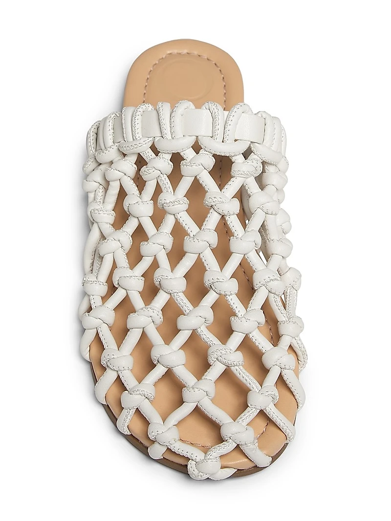 Nour Woven Knot Flat Sandals