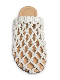 Nour Woven Knot Flat Sandals