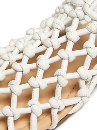 Nour Woven Knot Flat Sandals