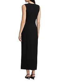 The Corinne Buttoned Sheath Dress
