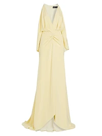 The Sierra Ruched Silk Gown