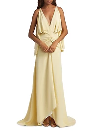 The Sierra Ruched Silk Gown