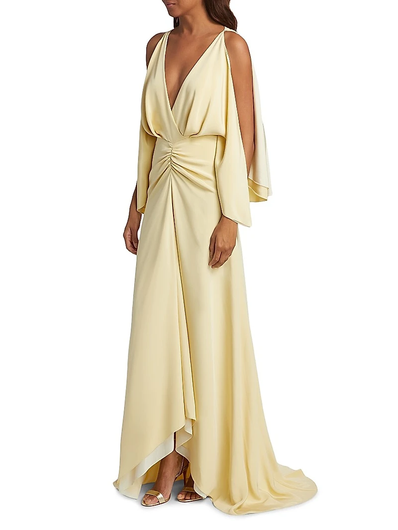 The Sierra Ruched Silk Gown