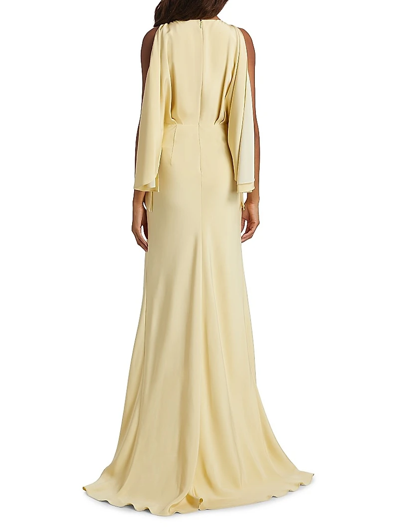 The Sierra Ruched Silk Gown