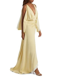 The Sierra Ruched Silk Gown