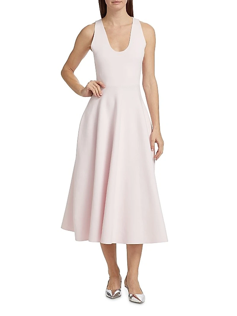 The Renee Compact Knit Midi-Dress