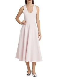 The Renee Compact Knit Midi-Dress