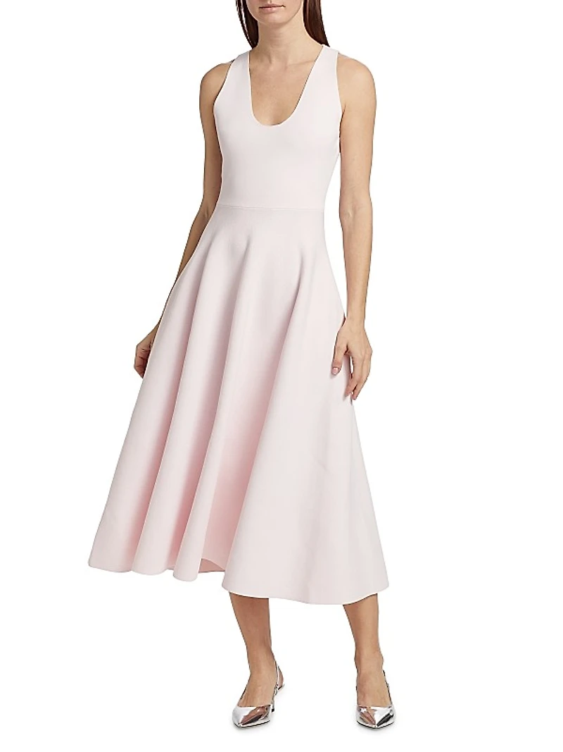 The Renee Compact Knit Midi-Dress