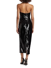 Kait Vines of Floral Sequin Dress