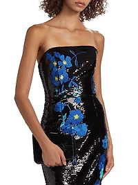 Kait Vines of Floral Sequin Dress