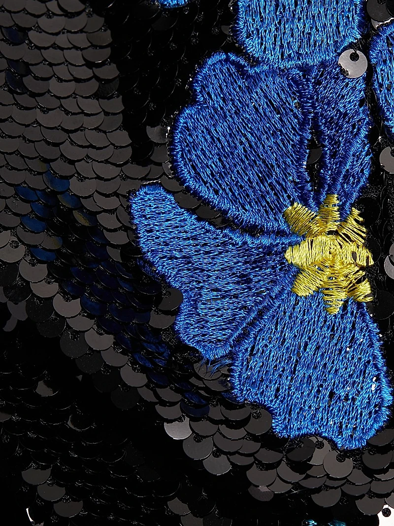 Kait Vines of Floral Sequin Dress