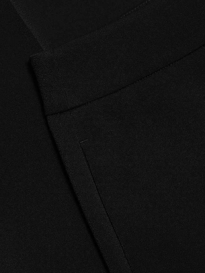 Natia Crease-Front Crepe Pants