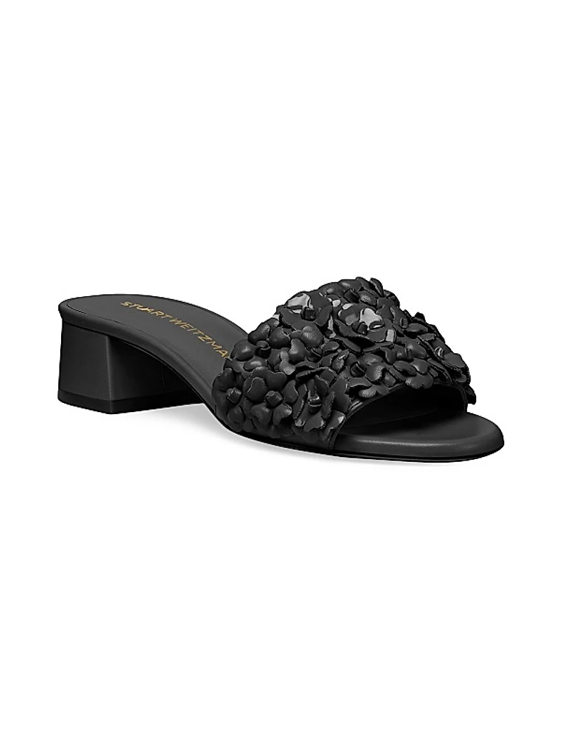 Meadow Leather Block-Heel Sandals