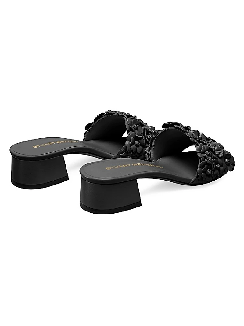 Meadow Leather Block-Heel Sandals
