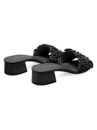Meadow Leather Block-Heel Sandals