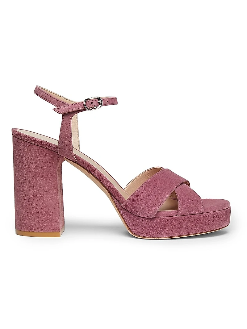 Dayna 100MM Suede Platform Sandals