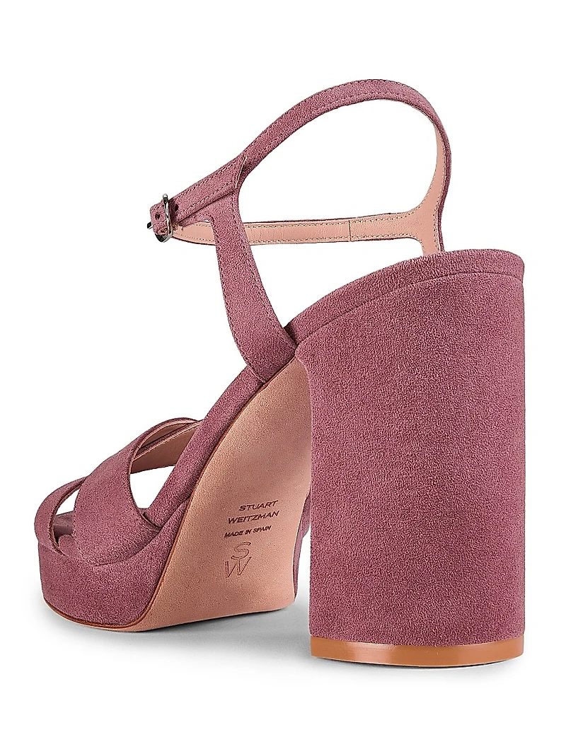 Dayna 100MM Suede Platform Sandals