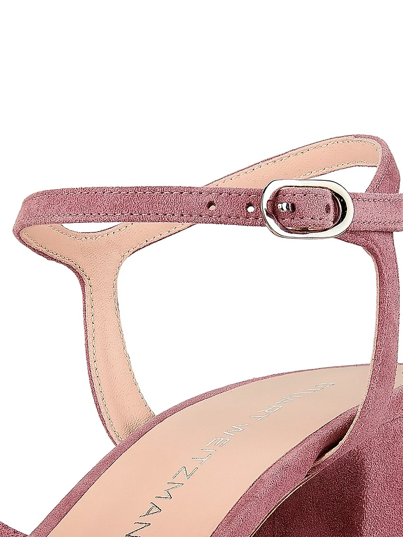 Dayna 100MM Suede Platform Sandals