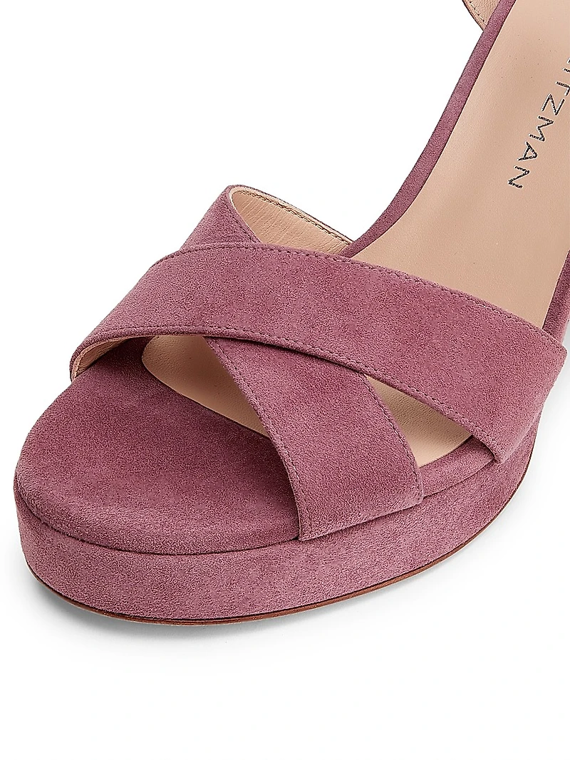 Dayna 100MM Suede Platform Sandals