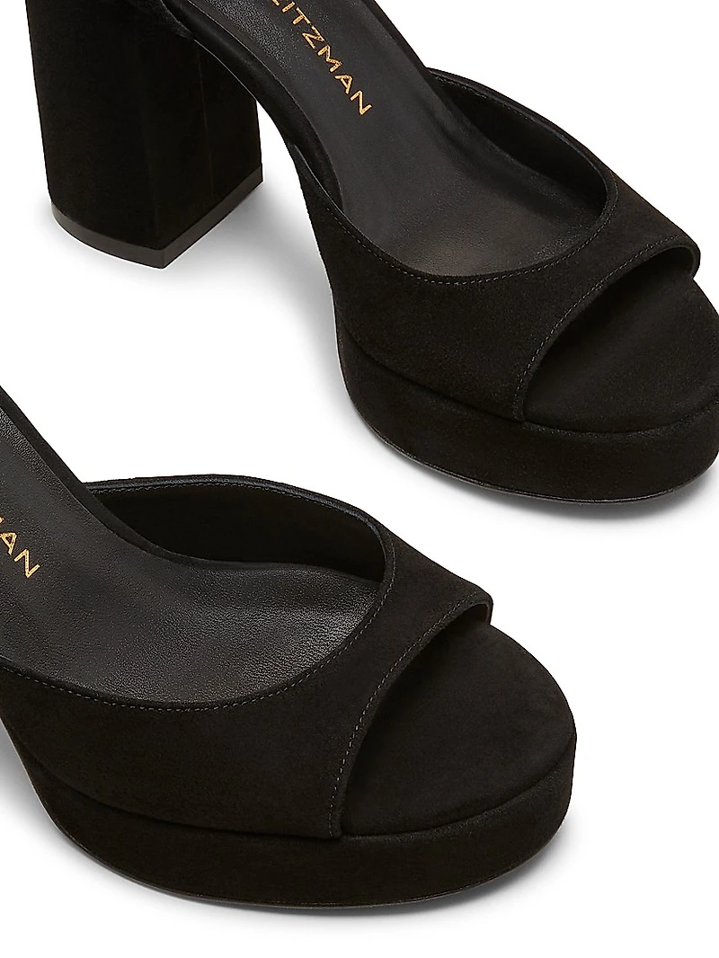 Dayna II 100MM Suede Platform Sandals