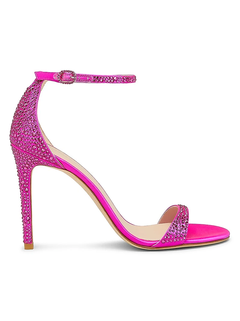 Nudist Shine 100MM Crystal Sandals