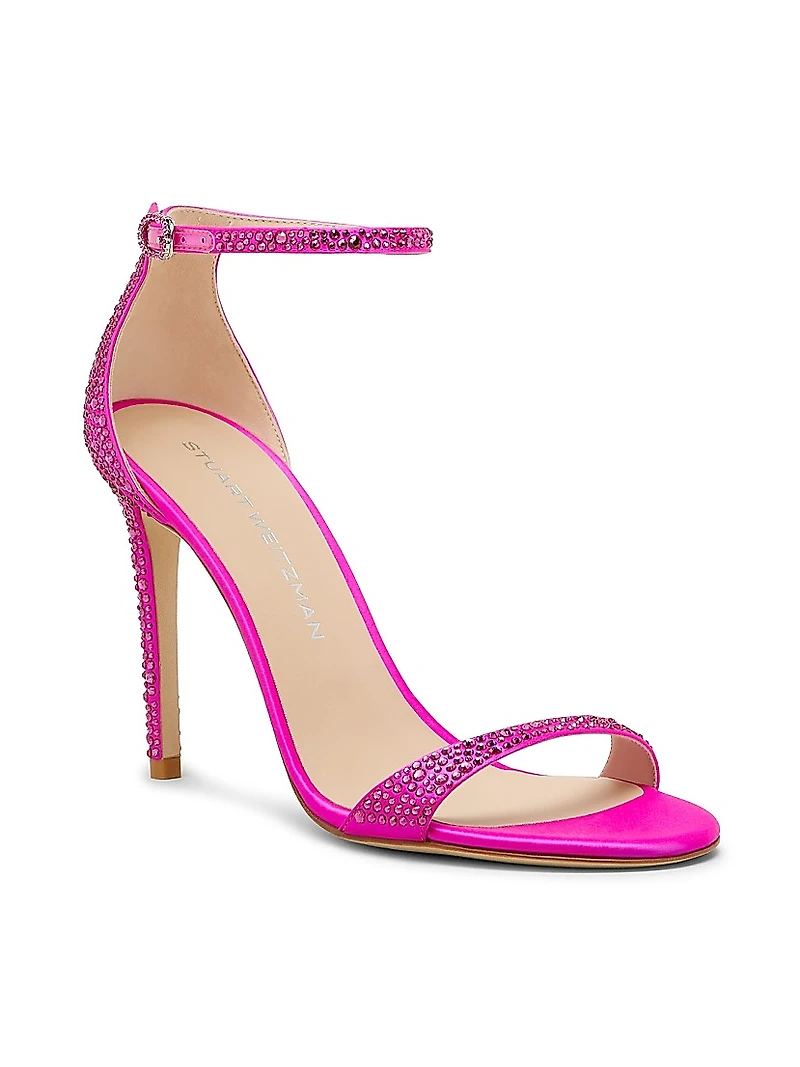 Nudist Shine 100MM Crystal Sandals