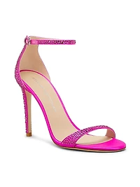 Nudist Shine 100MM Crystal Sandals