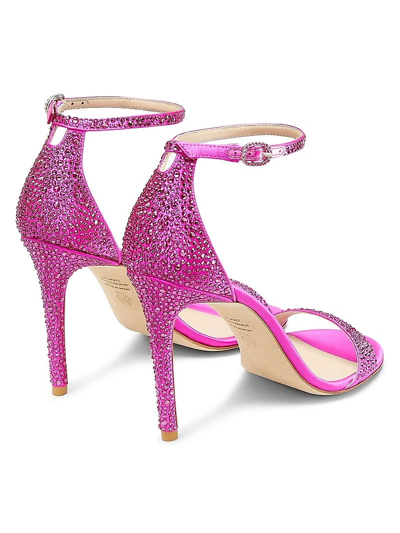 Nudist Shine 100MM Crystal Sandals