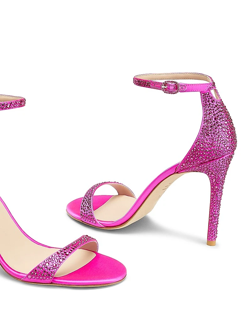 Nudist Shine 100MM Crystal Sandals