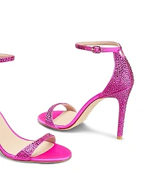 Nudist Shine 100MM Crystal Sandals