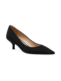 Power 50MM Suede Kitten-Heel Pumps