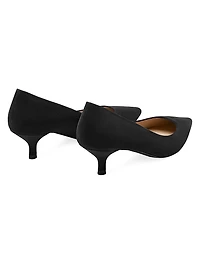 Power 50MM Suede Kitten-Heel Pumps